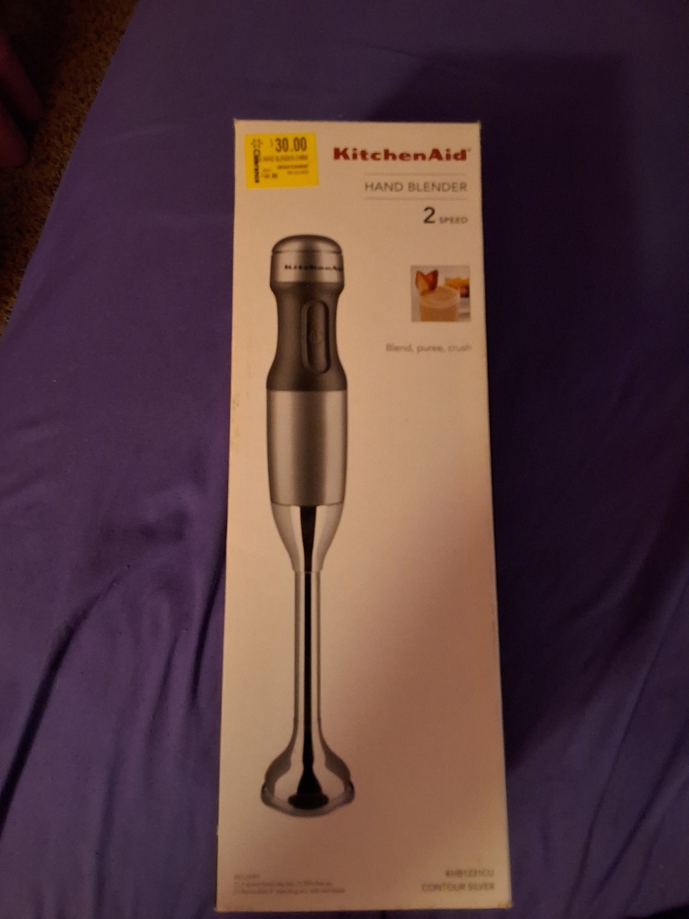 KitchenAid Silver Hand Blender - Contour Silver